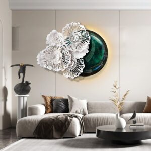 Phù Điêu 3D Cánh Hoa Vĩnh Cửu