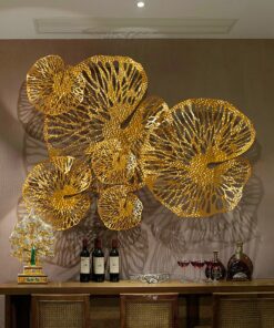 Phù Điêu Lá Sen Vàng Nghệ Thuật