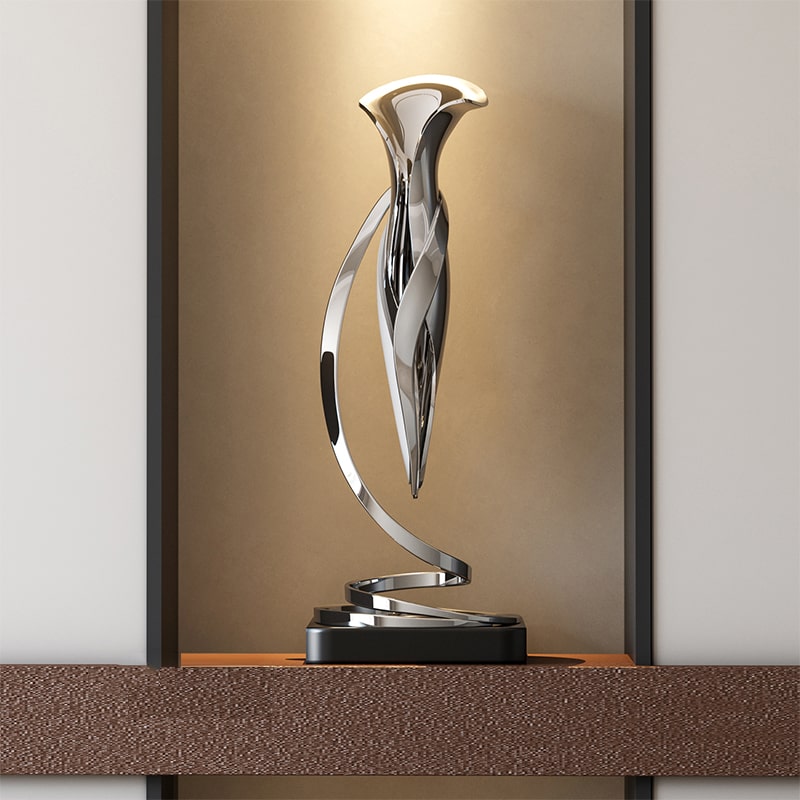 Tác Phẩm Điêu Khắc Kim Loại Trừu Tượng