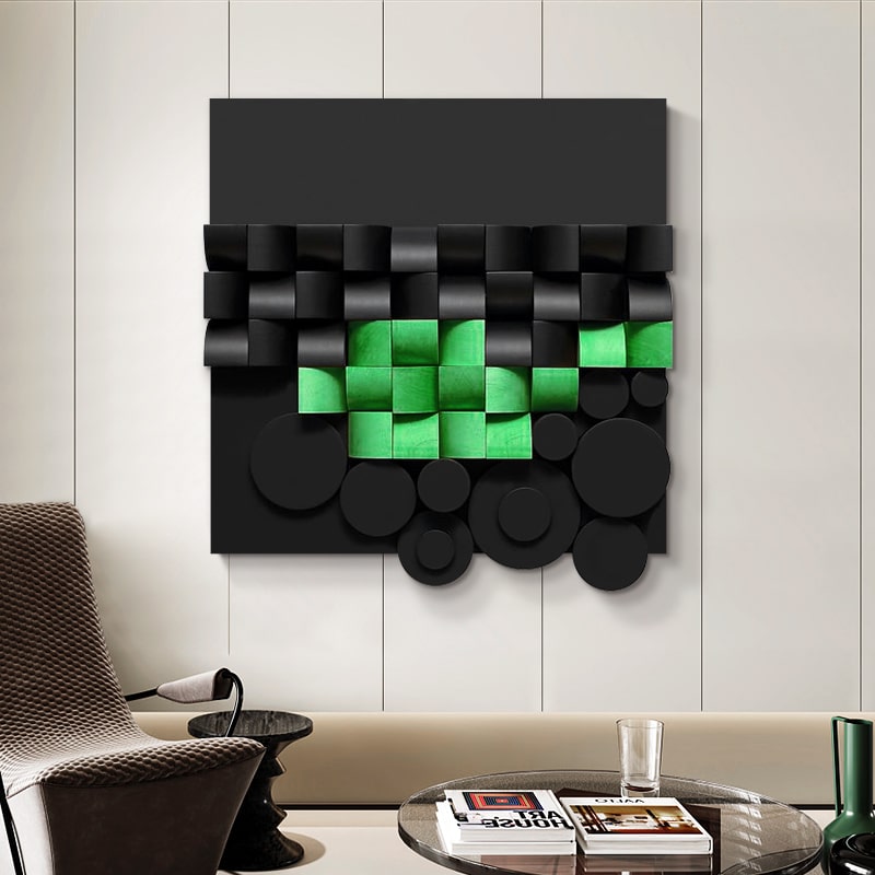 Tranh 3 Chiều Bằng Gỗ Nguyên Khối