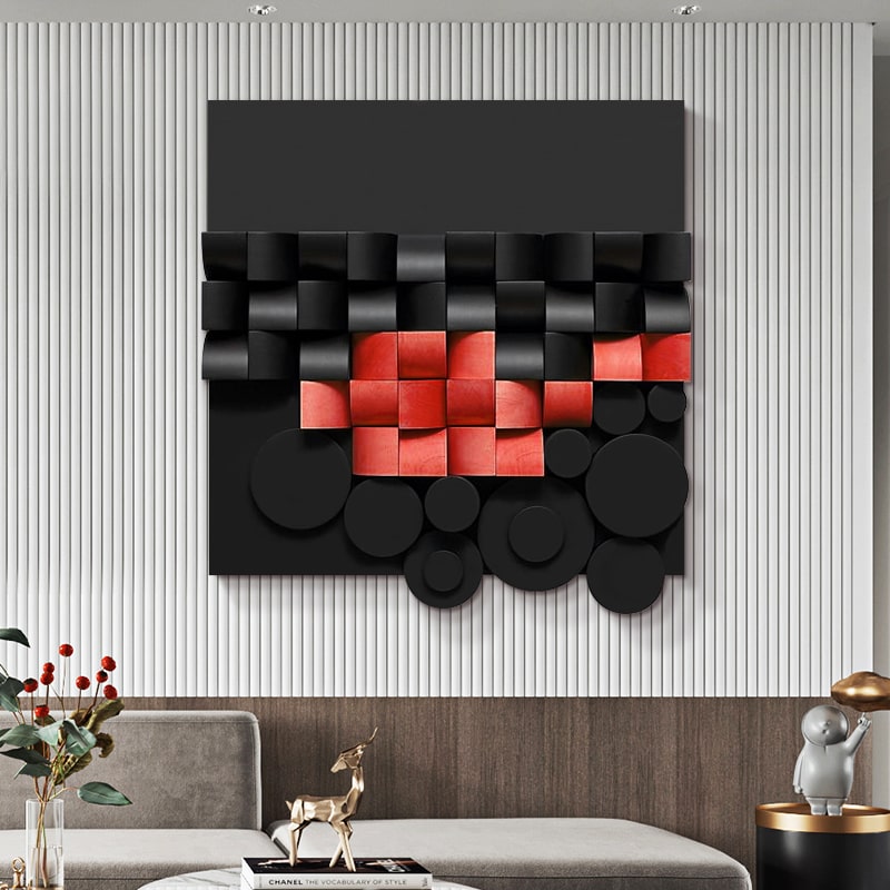 Tranh 3 Chiều Bằng Gỗ Nguyên Khối