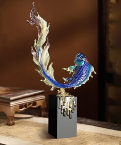 Tượng Cá Koi Vượt Thác Vạn Lộc