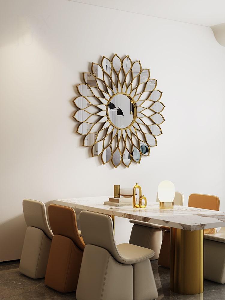 Gương Trang Trí Họa Tiết Cánh Hoa