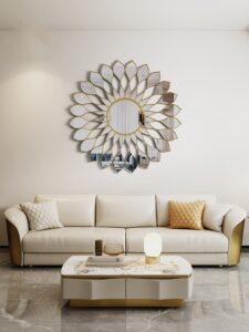 Gương Trang Trí Họa Tiết Cánh Hoa