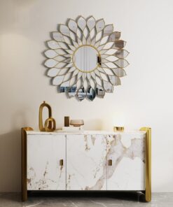 Gương Trang Trí Họa Tiết Cánh Hoa