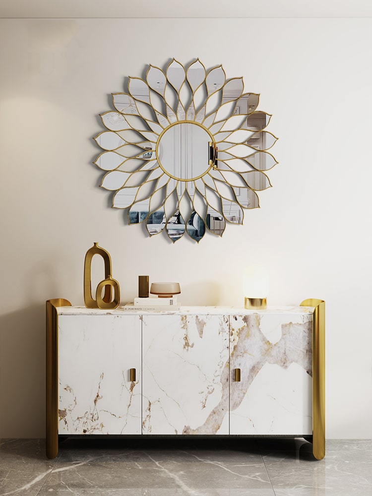 Gương Trang Trí Họa Tiết Cánh Hoa