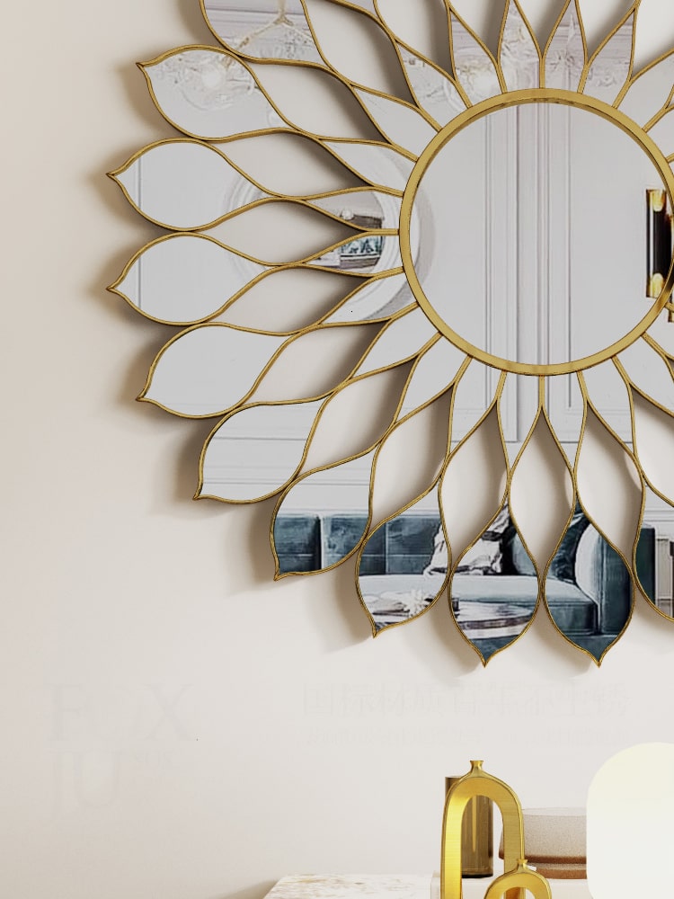 Gương Trang Trí Họa Tiết Cánh Hoa