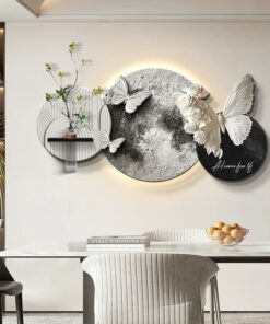 Tranh Nghệ Thuật 3D Sắc Hoa và Cánh Bướm