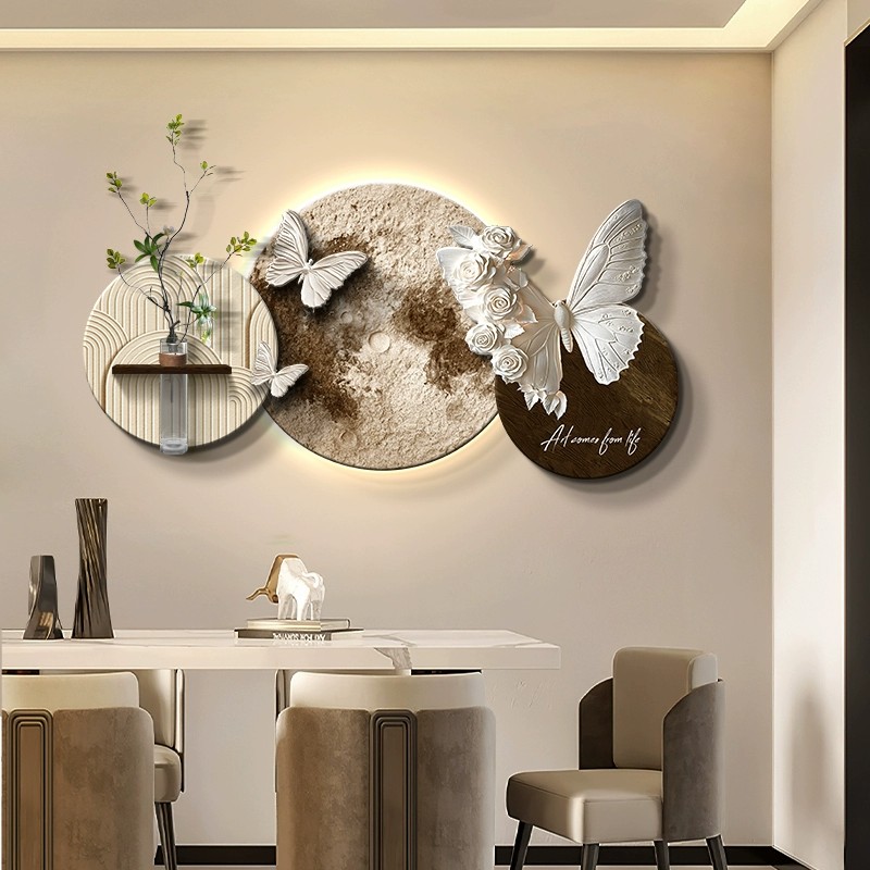 Tranh Nghệ Thuật 3D Sắc Hoa và Cánh Bướm