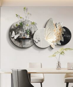 Tranh Nghệ Thuật 3D Sắc Hoa và Cánh Bướm