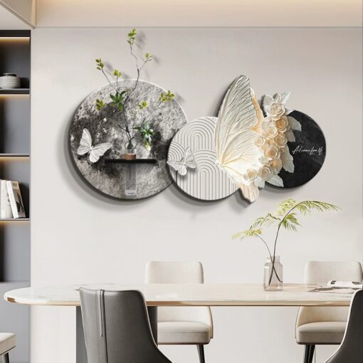 tranh-3d-sac-hoa-va-canh-buom (4) Tranh Nghệ Thuật 3D Sắc Hoa và Cánh Bướm