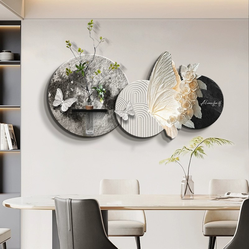 Tranh Nghệ Thuật 3D Sắc Hoa và Cánh Bướm