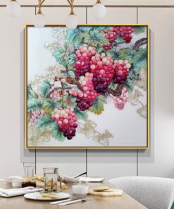 Tranh Chùm Nho Sung Túc Khảm Trai