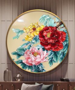 Tranh Khảm Trai Hoa Mẫu Đơn Phú Quý