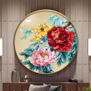 Tranh Khảm Trai Hoa Mẫu Đơn Phú Quý