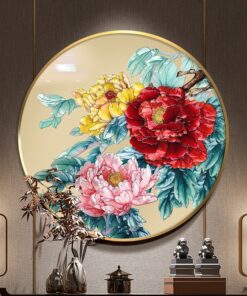 Tranh Khảm Trai Hoa Mẫu Đơn Phú Quý