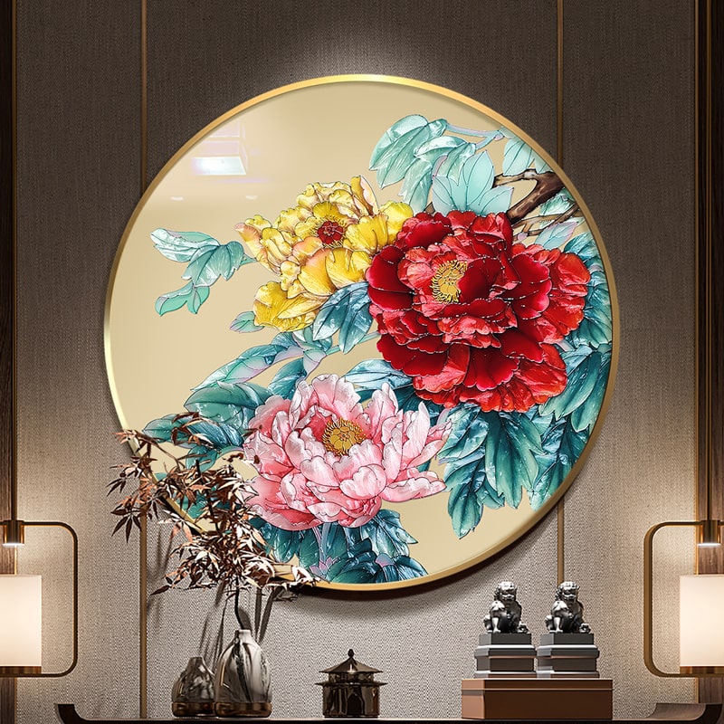 Tranh Khảm Trai Hoa Mẫu Đơn Phú Quý