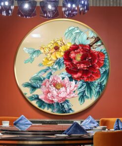 Tranh Khảm Trai Hoa Mẫu Đơn Phú Quý