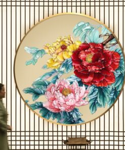 Tranh Khảm Trai Hoa Mẫu Đơn Phú Quý