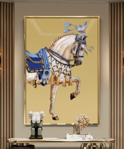 Tranh Nghệ Thuật Chiến Mã Hoàng Gia