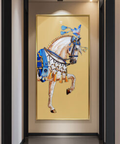 Tranh Nghệ Thuật Chiến Mã Hoàng Gia