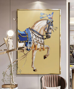 Tranh Nghệ Thuật Chiến Mã Hoàng Gia