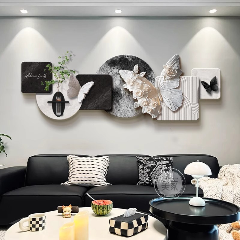 Tranh Nghệ Thuật Treo Tường Bướm Trắng Nở Hoa