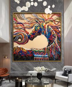 Tranh Ngựa Vũ Điệu Sắc Màu