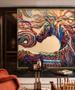 Tranh Ngựa Vũ Điệu Sắc Màu