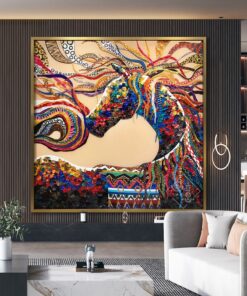 Tranh Ngựa Vũ Điệu Sắc Màu