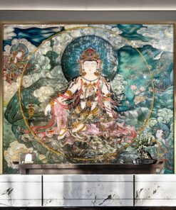 Tranh Phật Giáo Quan Âm Bồ Tát Khảm Trai