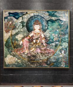 Tranh Phật Giáo Quan Âm Bồ Tát Khảm Trai