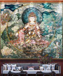 Tranh Phật Giáo Quan Âm Bồ Tát Khảm Trai