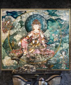 Tranh Phật Giáo Quan Âm Bồ Tát Khảm Trai