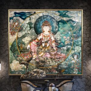 Tranh Phật Giáo Quan Âm Bồ Tát Khảm Trai