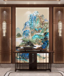 Tranh Sơn Thủy Hữu Tình Khảm Trai Nghệ Thuật