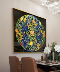 Tranh Trang Trí Hoa Văn Cổ Điển Đa Sắc