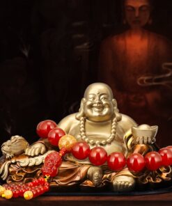 Tượng Phật Cười Sung Túc Để Taplo Ô Tô