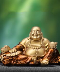 Tượng Phật Cười Sung Túc Để Taplo Ô Tô