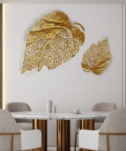 Phù Điêu 3D Lá Vàng Nghệ Thuật