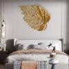 Phù Điêu 3D Lá Vàng Nghệ Thuật