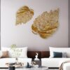 Phù Điêu 3D Lá Vàng Nghệ Thuật
