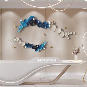 Phù Điêu 3D Làn Sóng Lá Sen