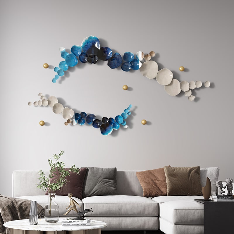 Phù Điêu 3D Làn Sóng Lá Sen