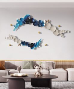 Phù Điêu 3D Làn Sóng Lá Sen