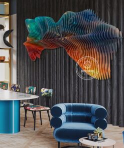 Phù Điêu Nghệ Thuật Sắp Đặt Dòng Chảy Sắc Màu