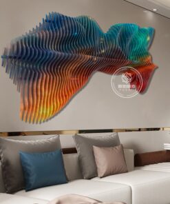 Phù Điêu Nghệ Thuật Sắp Đặt Dòng Chảy Sắc Màu