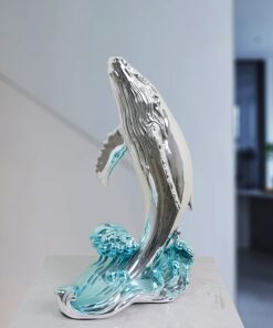 Tượng Cá Voi Vươn Sóng Nghệ Thuật