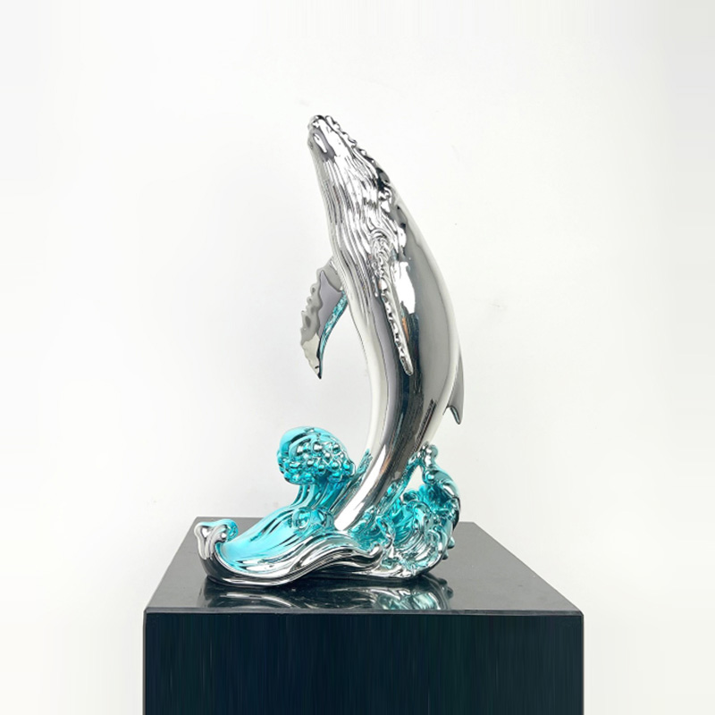 Tượng Cá Voi Vươn Sóng Nghệ Thuật