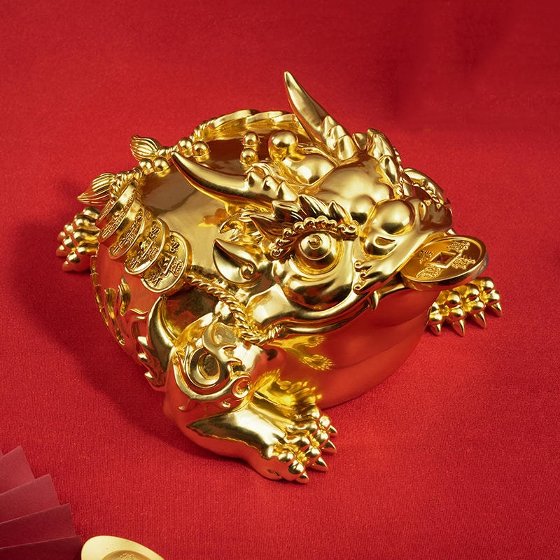 Tượng Cóc Thiềm Thừ Ngậm Tiền Nghệ Thuật